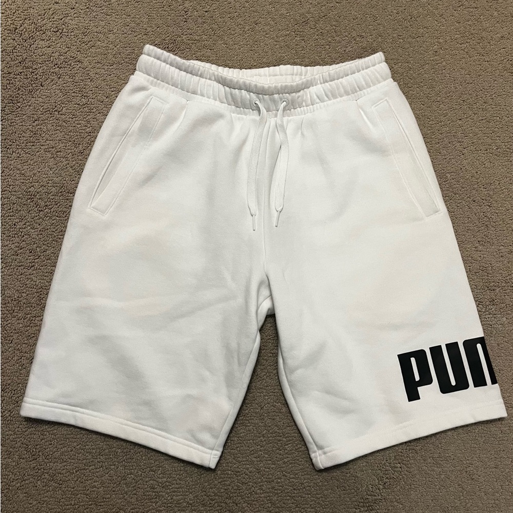 Puma Men's Athletic White Shorts